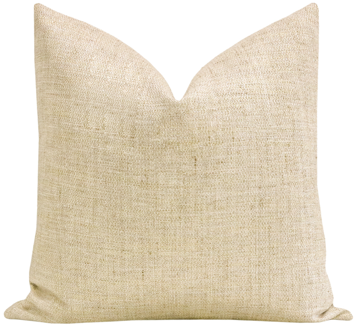 FINAL SALE : 20" X 20" METALLIC LINEN // GOLD PILLOW COVER