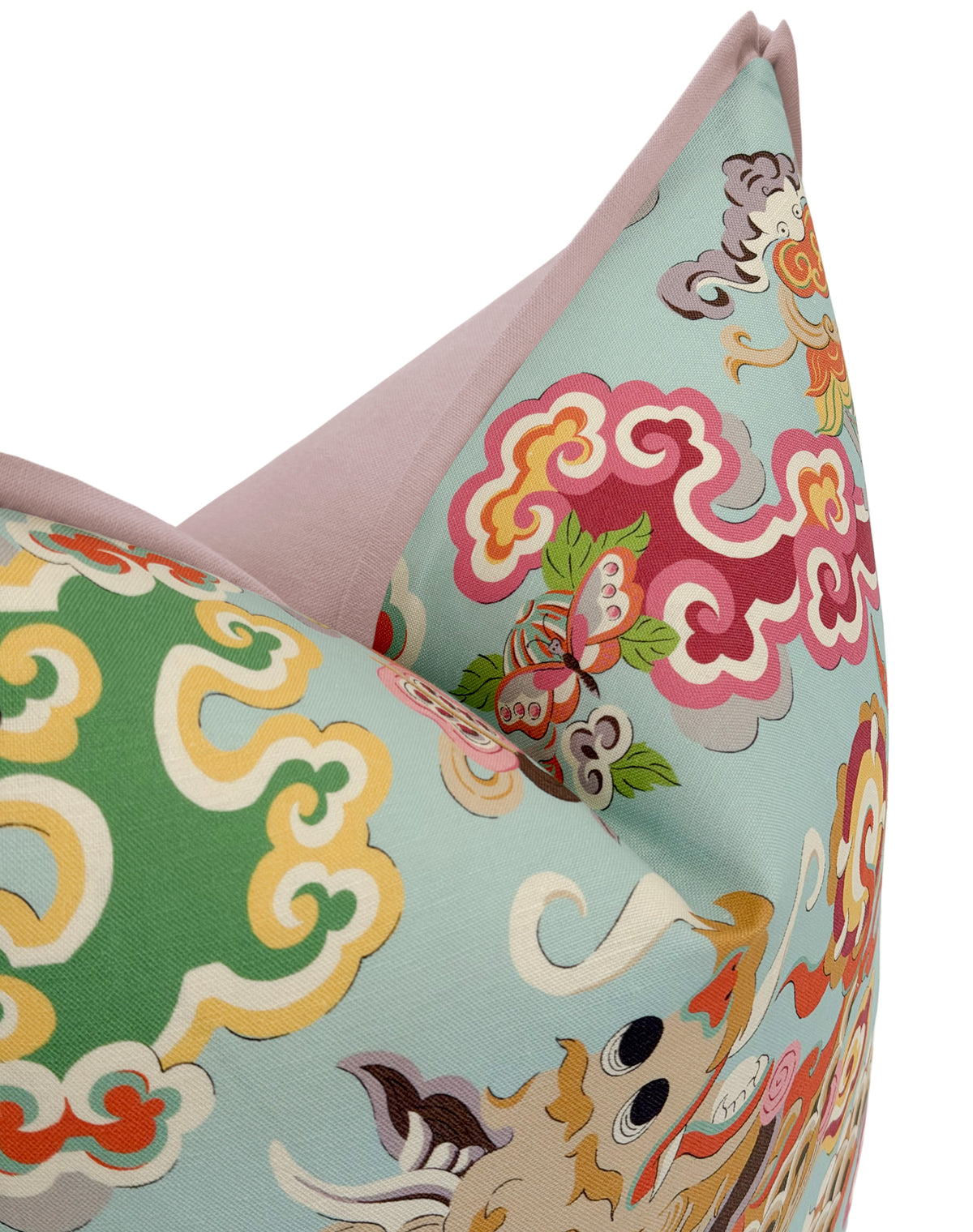 MING DRAGON PRINT // AQUA | BRUNSCHWIG & FILS