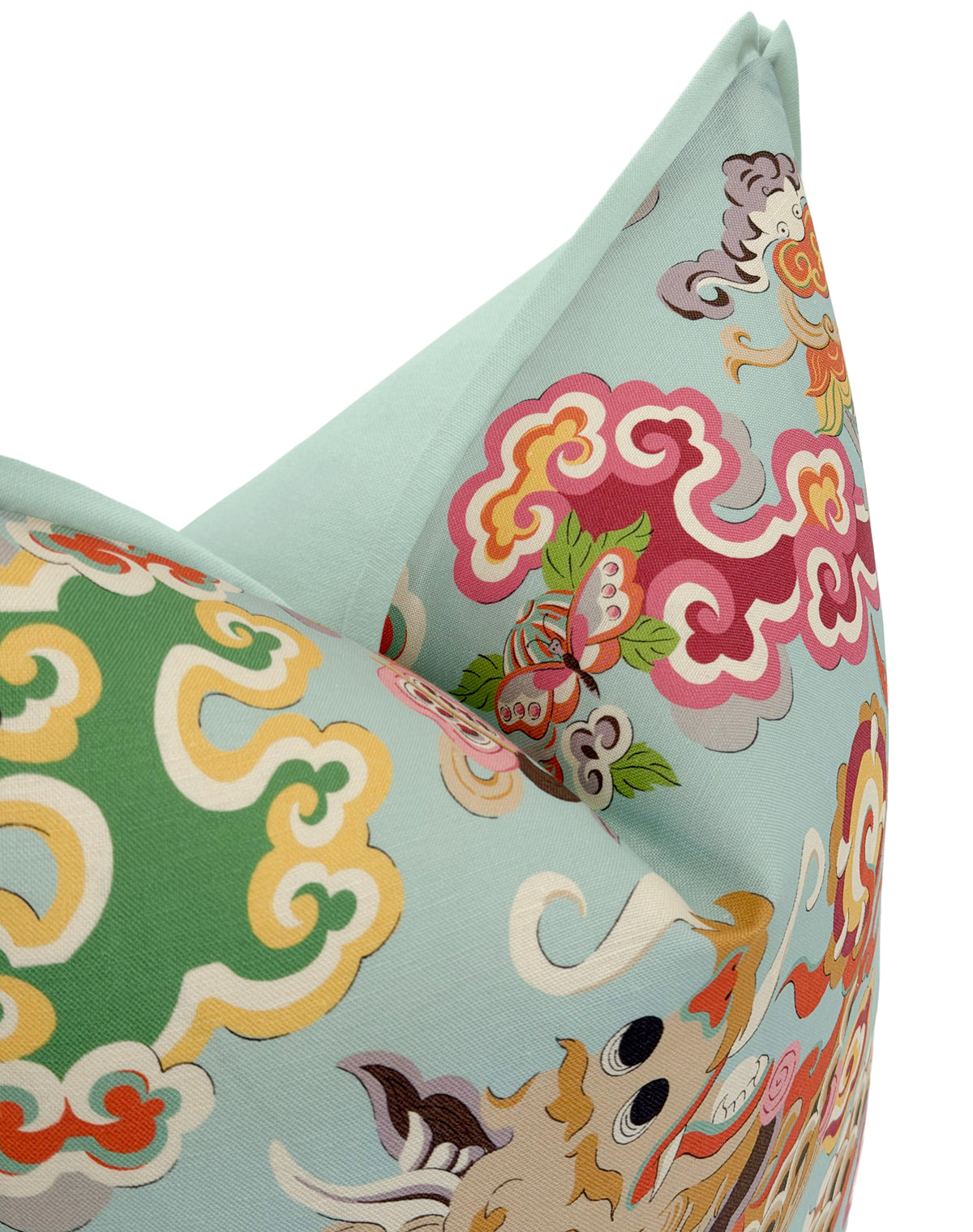 MING DRAGON PRINT // AQUA | BRUNSCHWIG & FILS