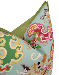 MING DRAGON PRINT // AQUA | BRUNSCHWIG & FILS