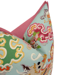 MING DRAGON PRINT // AQUA | BRUNSCHWIG & FILS