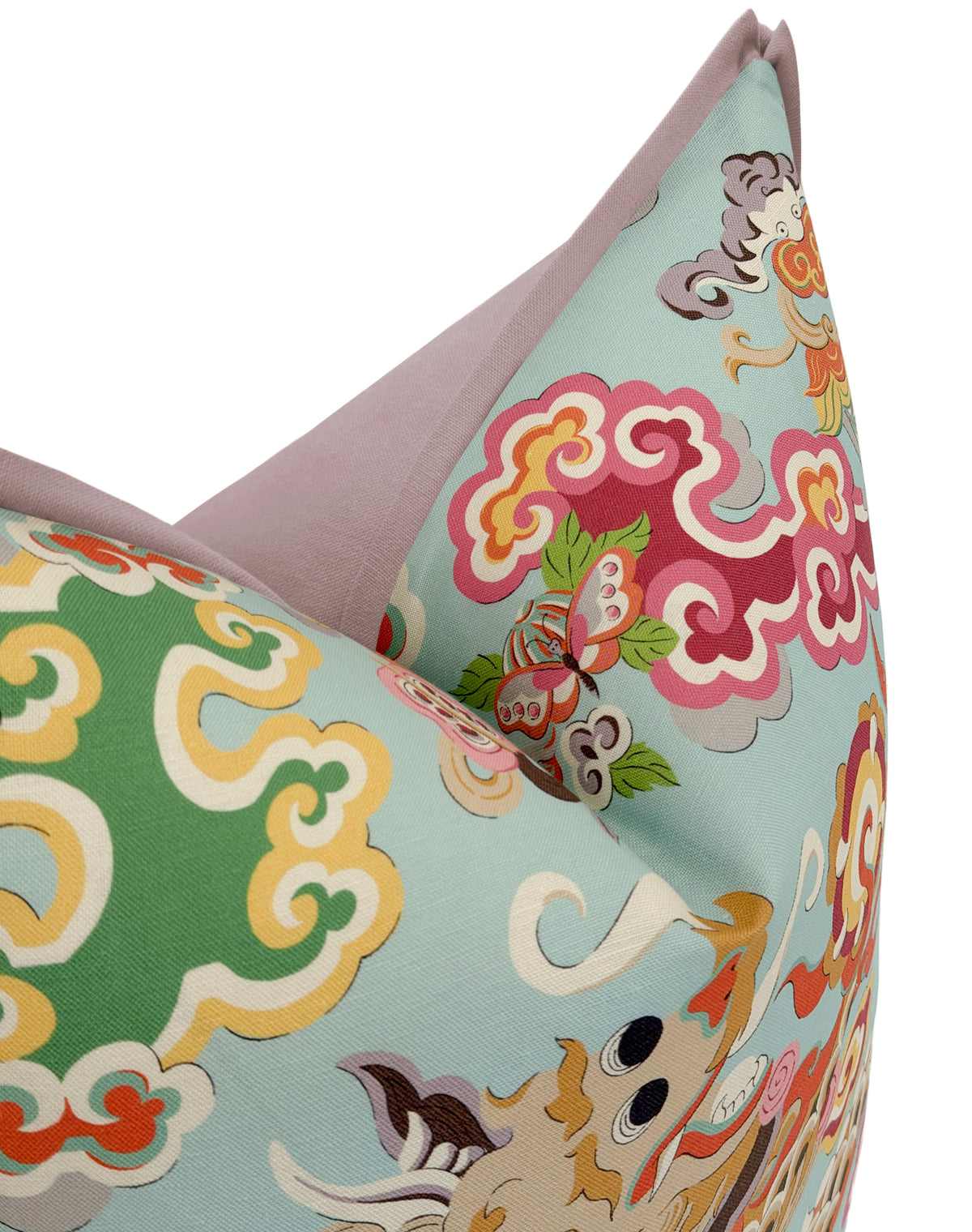 MING DRAGON PRINT // AQUA | BRUNSCHWIG & FILS