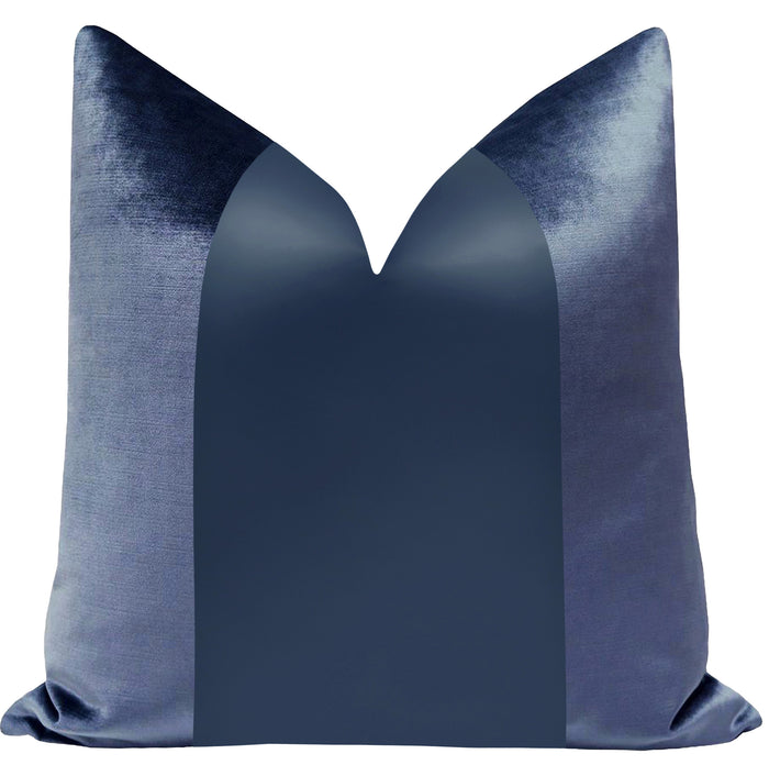 PANEL MONOCHROMATIC :: FAUX SILK VELVET // PRUSSIAN BLUE