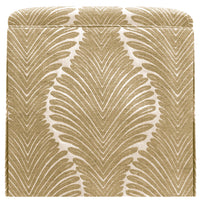 THE SKIRTED OTTOMAN :: MUSGROVE CHENILLE // NATURAL