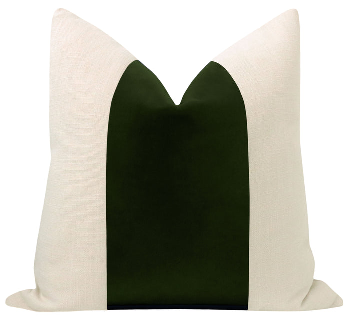 FINAL SALE : PANEL :: 18" X 18" STUDIO VELVET // FERN PILLOW COVER