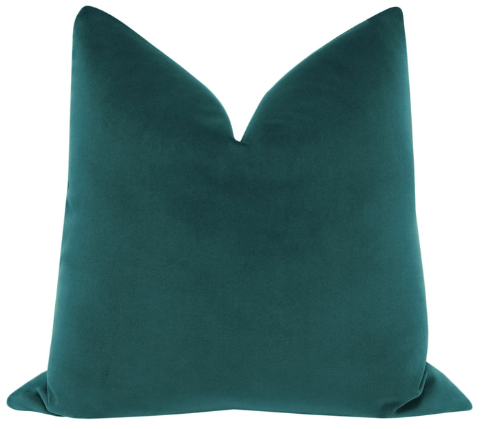 FINAL SALE : 18" X 18" SIGNATURE VELVET // AEGEAN PILLOW COVER