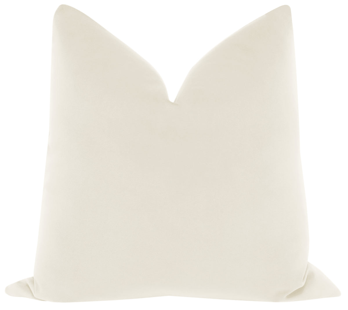 FINAL SALE : 22" X 22" SIGNATURE VELVET // ALABASTER PILLOW COVER