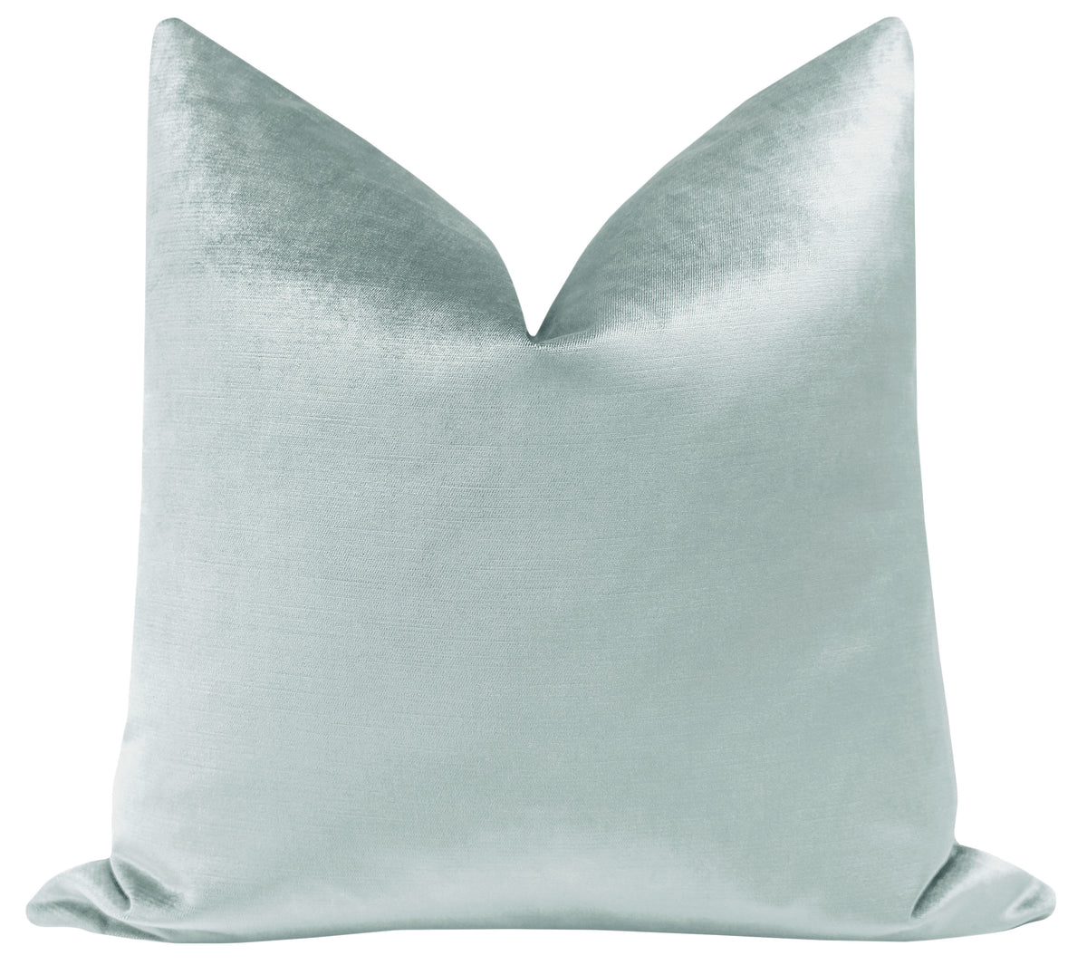 FINAL SALE : 20" X 20" FAUX SILK VELVET // MINERAL PILLOW COVER