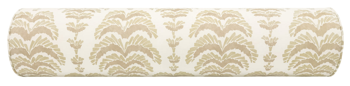 THE BOLSTER :: PONCHETTE PRINT // BEIGE | BRUNSCHWIG & FILS