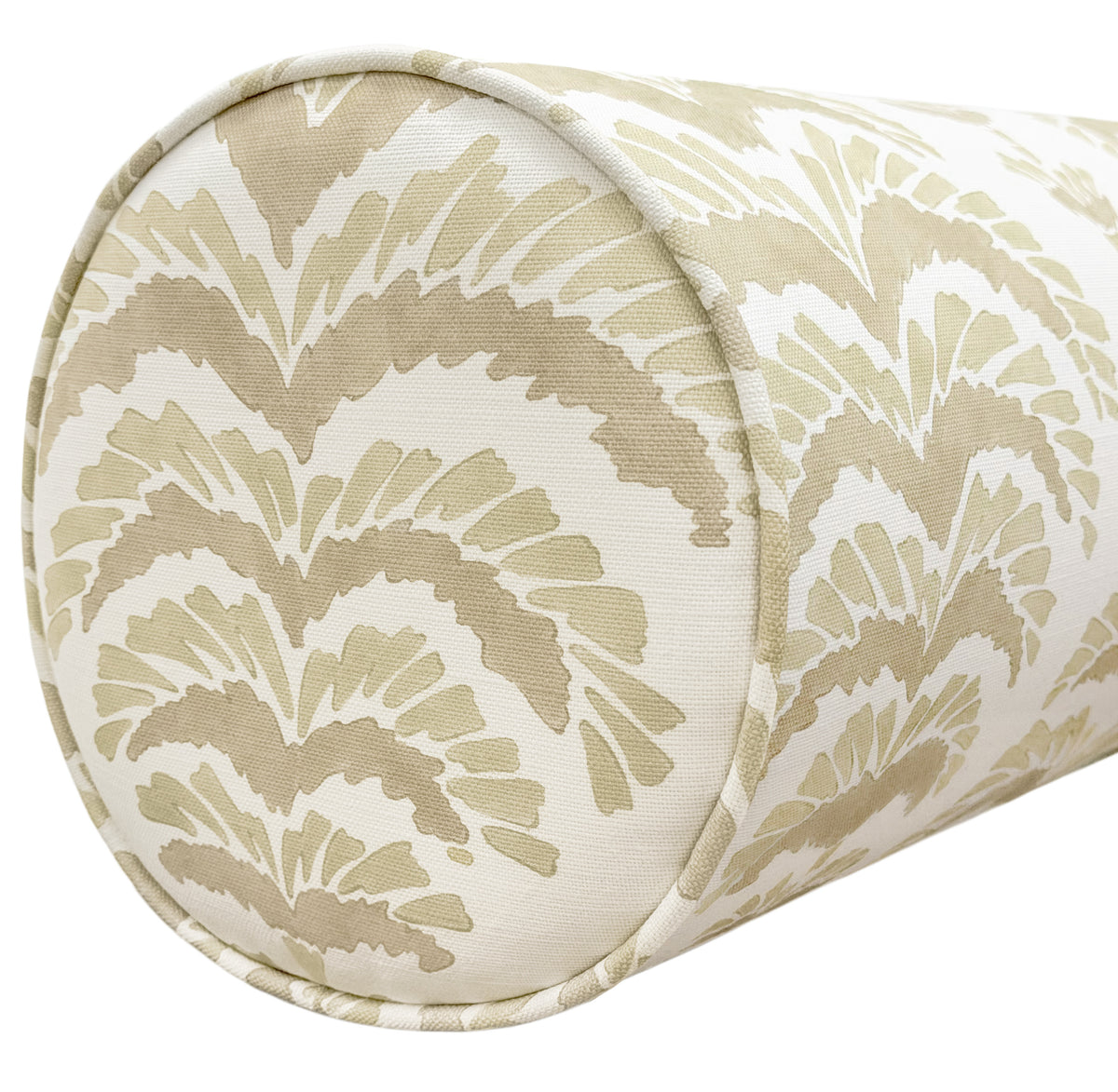 THE BOLSTER :: PONCHETTE PRINT // BEIGE | BRUNSCHWIG & FILS