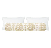 THE BOLSTER :: PONCHETTE PRINT // BEIGE | BRUNSCHWIG & FILS