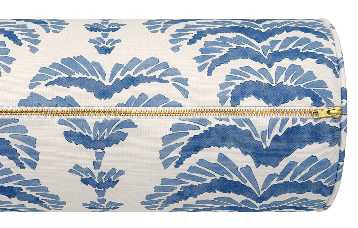 THE BOLSTER :: PONCHETTE PRINT // DELFT | BRUNSCHWIG & FILS
