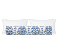 THE BOLSTER :: PONCHETTE PRINT // DELFT | BRUNSCHWIG & FILS