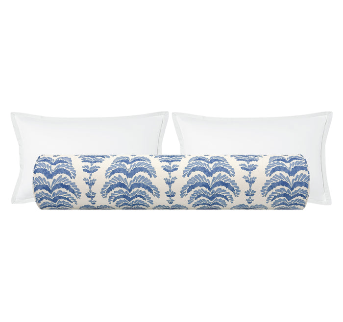THE BOLSTER :: PONCHETTE PRINT // DELFT | BRUNSCHWIG & FILS