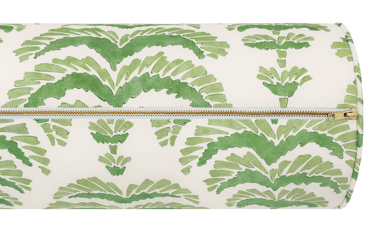 THE BOLSTER :: PONCHETTE PRINT // LEAF | BRUNSCHWIG & FILS