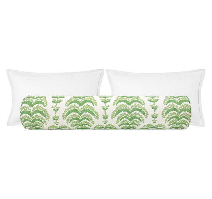 THE BOLSTER :: PONCHETTE PRINT // LEAF | BRUNSCHWIG & FILS