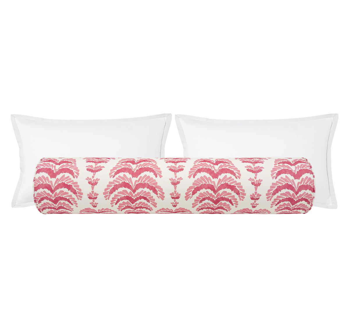 THE BOLSTER :: PONCHETTE PRINT // PINK | BRUNSCHWIG & FILS