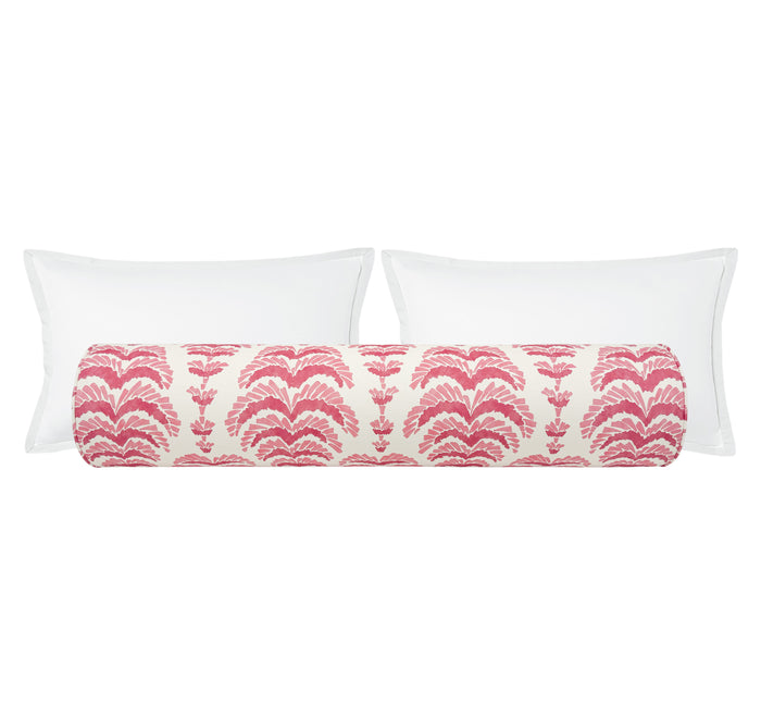 THE BOLSTER :: PONCHETTE PRINT // PINK | BRUNSCHWIG & FILS