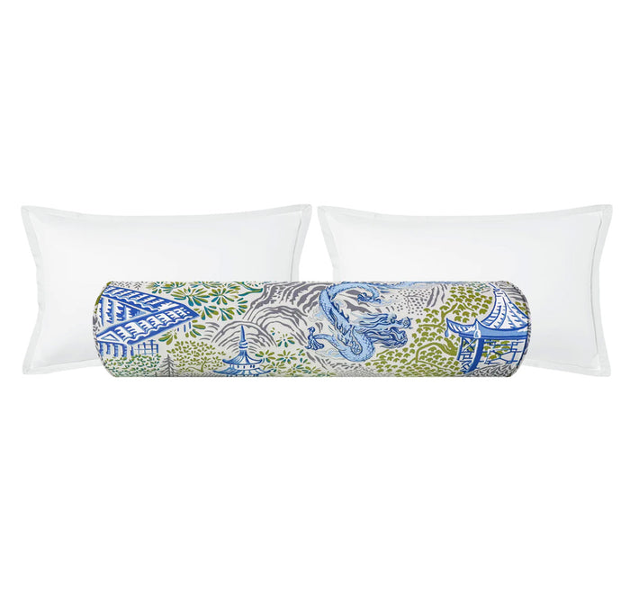 THE BOLSTER :: PAGODA LINEN PRINT // CHARTREUSE