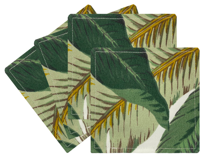 FINAL SALE : COCKTAIL NAPKINS :: PALM LEAF