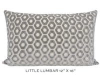 PALOMA CUT VELVET // GREY