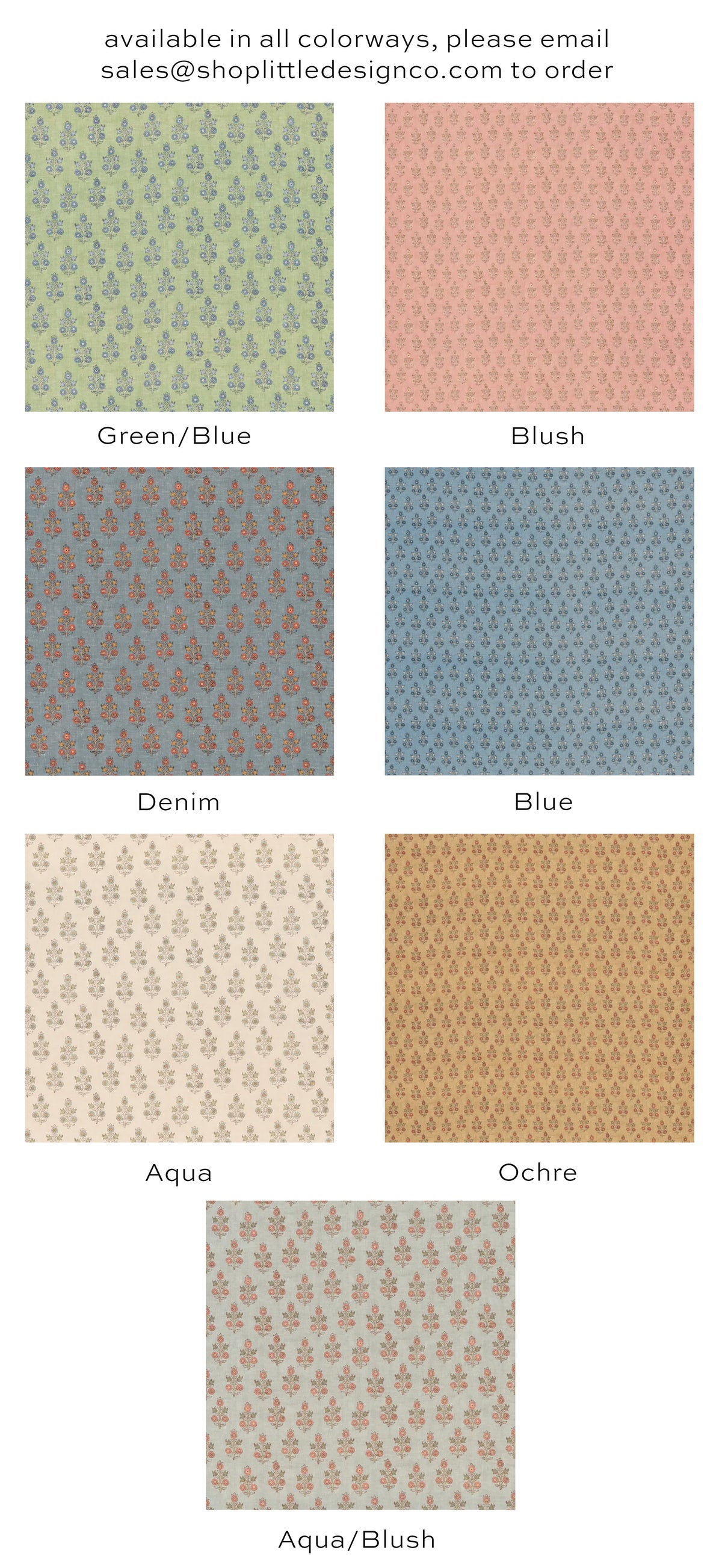 THE BOLSTER :: POPPY SPRIG // GREEN | GP&J BAKER