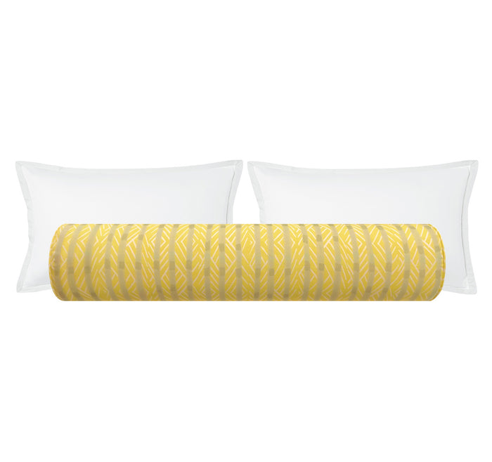 THE BOLSTER :: BOWTIE STRIPES // LEMON | TEIL TEXTILES