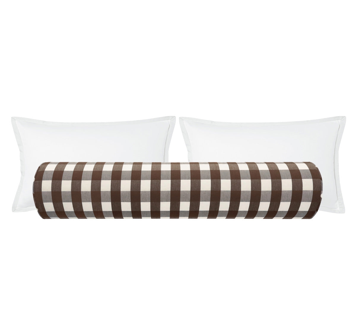 THE BOLSTER :: CHARLESTON CHECK // CHOCOLATE