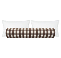 THE BOLSTER :: CHARLESTON CHECK // CHOCOLATE