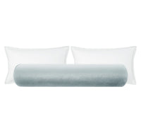 THE BOLSTER :: FAUX SILK VELVET // MINERAL