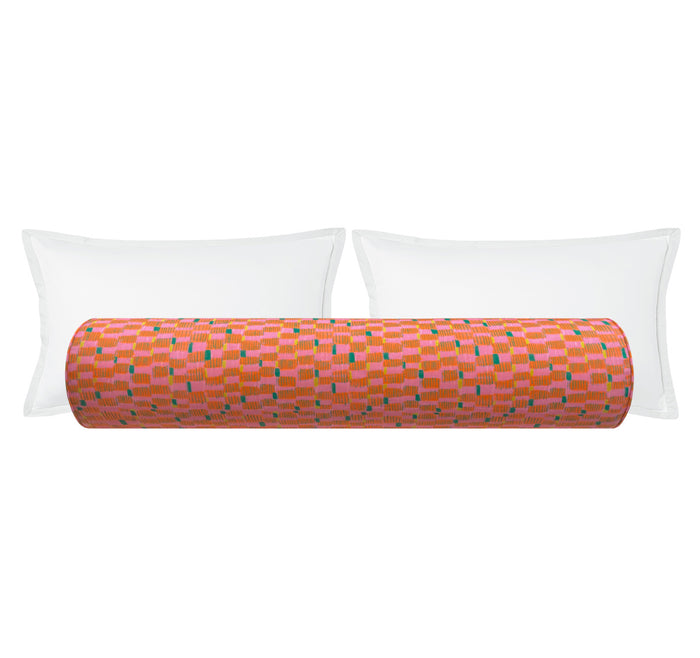 THE BOLSTER :: HASHBLOCKS // HOT PINK | TEIL TEXTILES