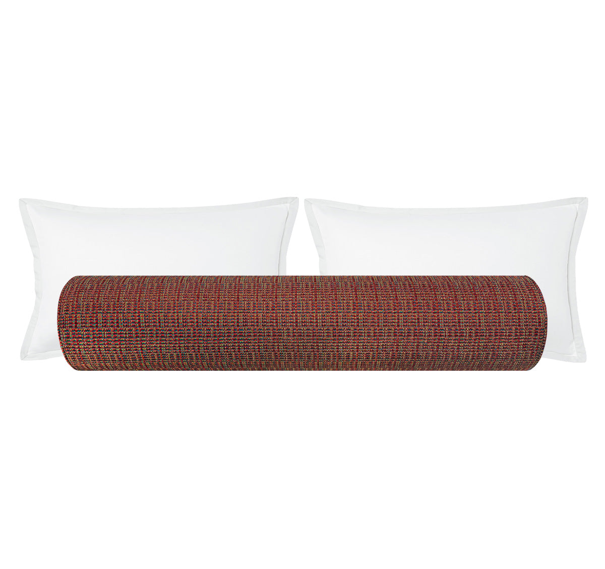 THE BOLSTER :: HEPBURN TWEED // REDS & BLUES