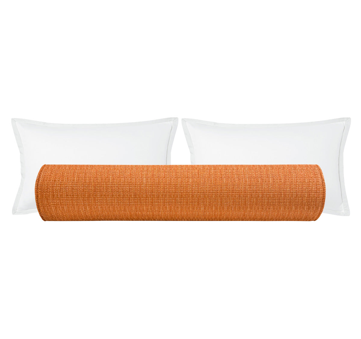 THE BOLSTER :: HEPBURN TWEED // TANGERINE