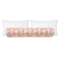 THE BOLSTER :: LATTICE PRINT // ROSE PINK