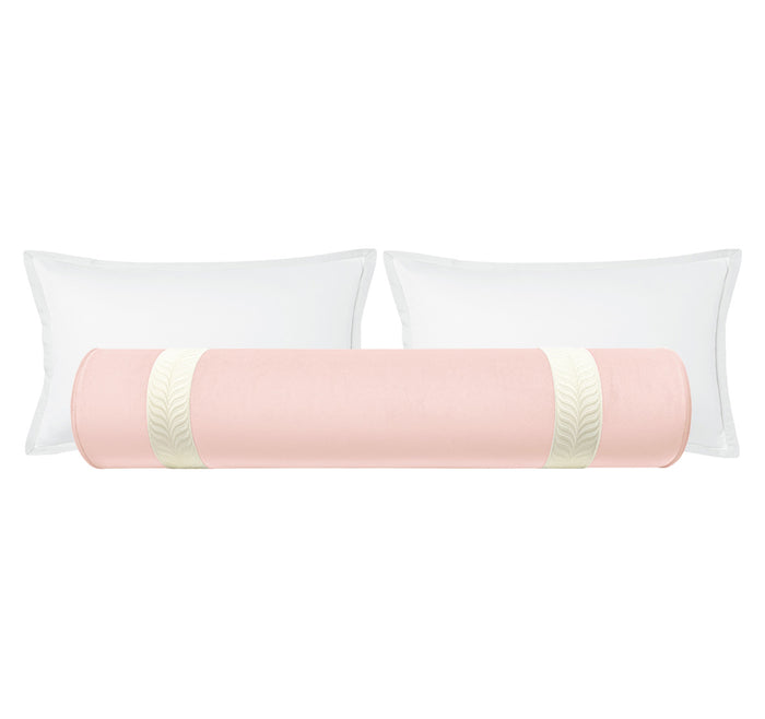 THE BOLSTER :: MELROSE VELVET // BALLET + TRELLIS TRIM // BONE