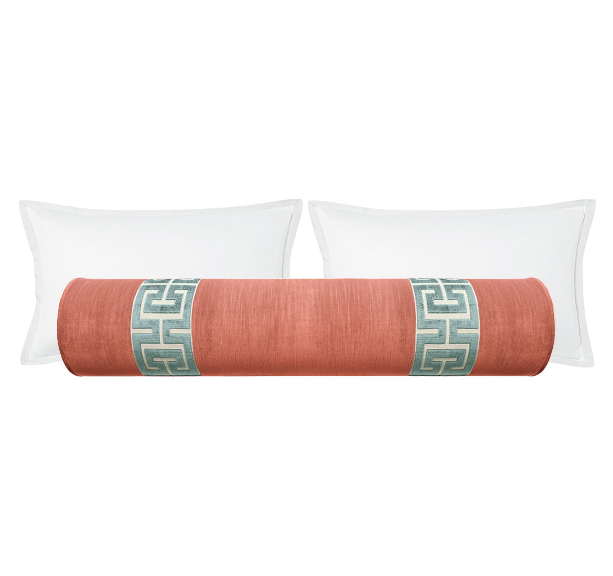 THE BOLSTER :: STRIE VELVET // BLUSH + GREEK TRIM