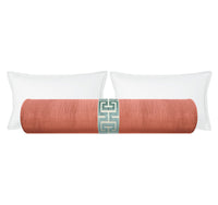 THE BOLSTER :: STRIE VELVET // BLUSH + GREEK TRIM