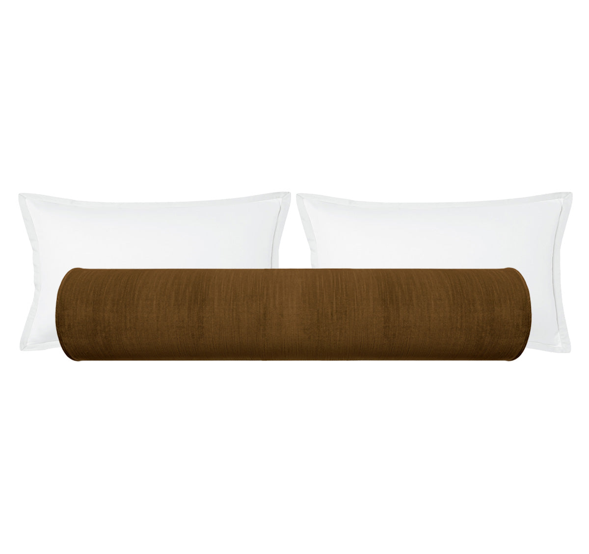 THE BOLSTER :: STRIE VELVET // CHESTNUT