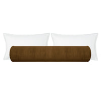 THE BOLSTER :: STRIE VELVET // CHESTNUT