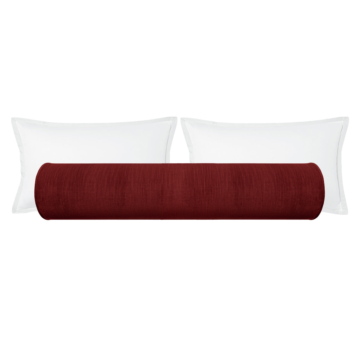 THE BOLSTER :: STRIE VELVET // CURRANT