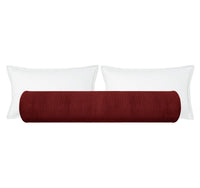 THE BOLSTER :: STRIE VELVET // CURRANT