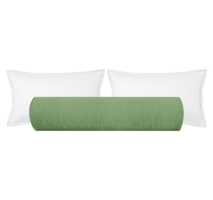 THE BOLSTER :: STRIE VELVET // JADE