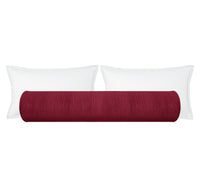 THE BOLSTER :: STRIE VELVET // MAGENTA