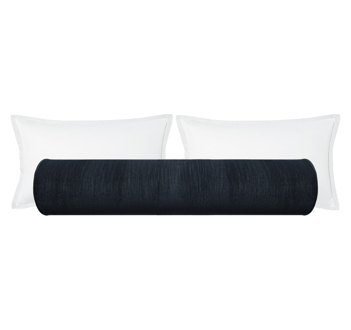 THE BOLSTER :: STRIE VELVET // NAVY BLUE