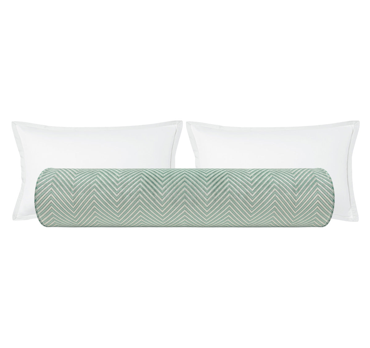 THE BOLSTER :: ZARA CUT VELVET // SPA BLUE