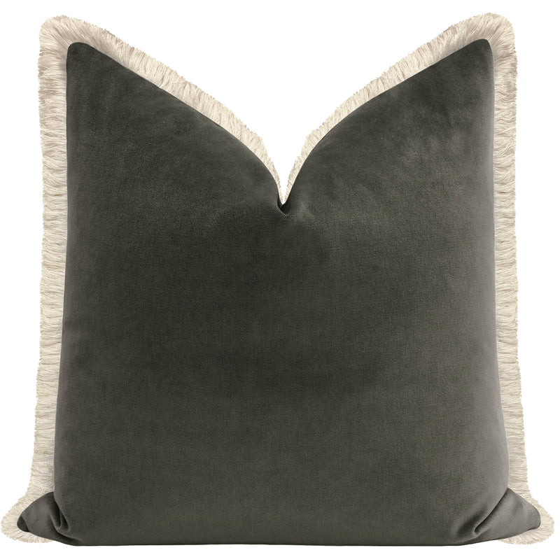 SOCIETY VELVET // CHARCOAL + FRINGE