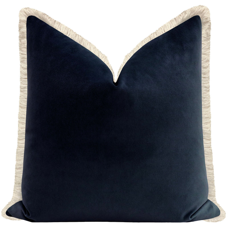 SOCIETY VELVET // NAVY BLUE + FRINGE