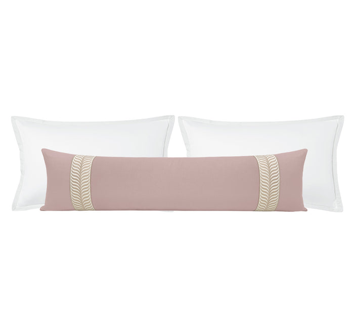 THE XL LUMBAR :: CLASSIC LINEN // LILAC + TRELLIS TRIM // NATURAL