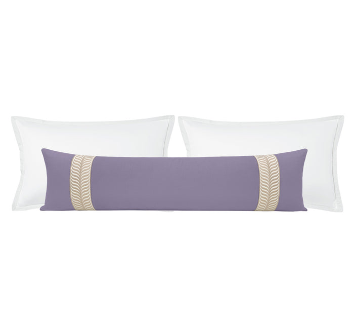 THE XL LUMBAR :: CLASSIC LINEN // WISTERIA + TRELLIS TRIM // NATURAL