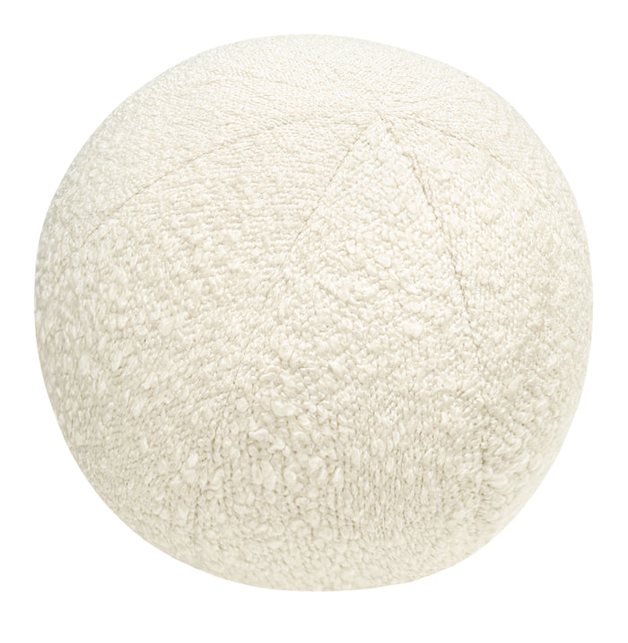 THE STANDARD BALL PILLOW :: SIGNATURE BOUCLÉ // BONE